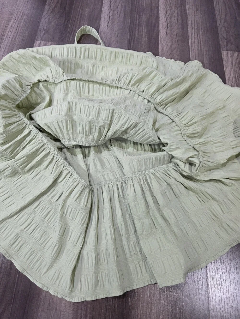 RIP CURL Cala Nights Lightweight Smocked Seersucker Mini Summer Sundress. XXS